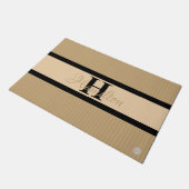 HAMbWG – 任意のカスタム色のドアマットと名前 ドアマット (アングル)