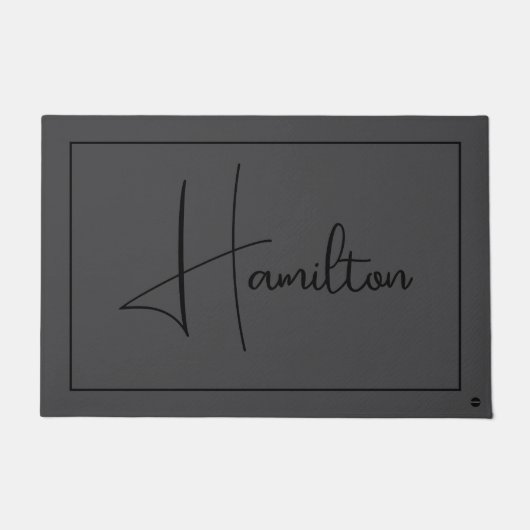 HAMbWG – 任意のカスタム色のドアマットと名前 ドアマット (正面)