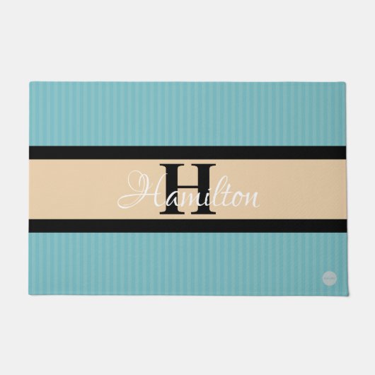 HAMbWG – 任意のカスタム色のドアマットと名前 ドアマット (正面)