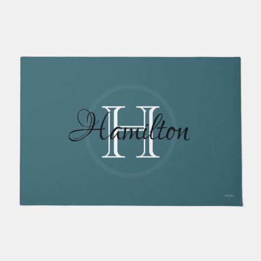HAMbWG – 任意のカスタム色のドアマットと名前 ドアマット (正面)