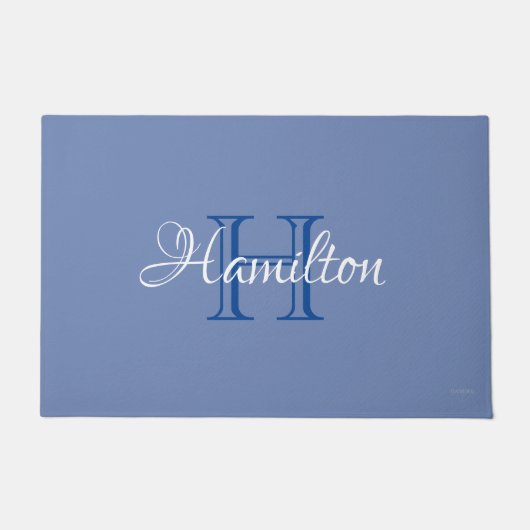 HAMbWG – 任意のカスタム色のドアマットと名前 ドアマット (正面)