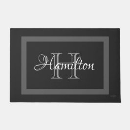 HAMbWG – 任意のカスタム色のドアマットと名前 ドアマット