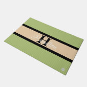 HAMbWG – 任意のカスタム色のドアマットと名前 ドアマット (アングル)