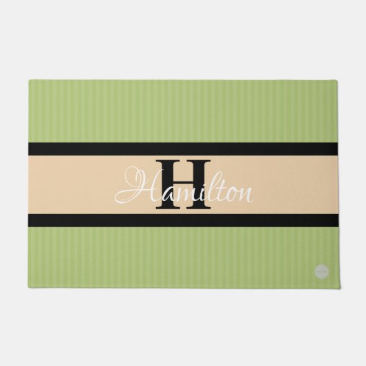 HAMbWG – 任意のカスタム色のドアマットと名前 ドアマット (正面)