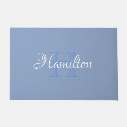 HAMbWG – 任意のカスタム色のドアマットと名前 ドアマット (正面)