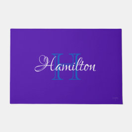 HAMbWG – 任意のカスタム色のドアマットと名前 ドアマット