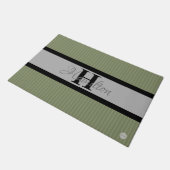 HAMbWG – 任意のカスタム色のドアマットと名前 ドアマット (アングル)