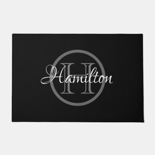HAMbWG – 任意のカスタム色のドアマットと名前 ドアマット (正面)