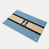 HAMbWG – 任意のカスタム色のドアマットと名前 ドアマット (アングル)