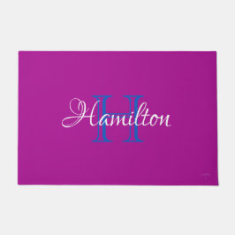 HAMbWG – 任意のカスタム色のドアマットと名前 ドアマット