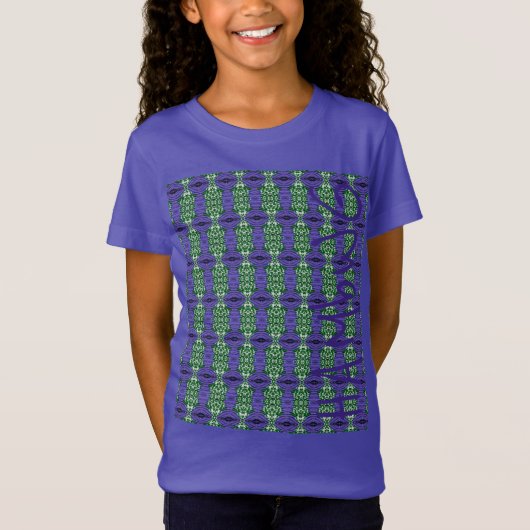 HAMbWG – 女子Tシャツ – パープルグリーン Tシャツ (正面)