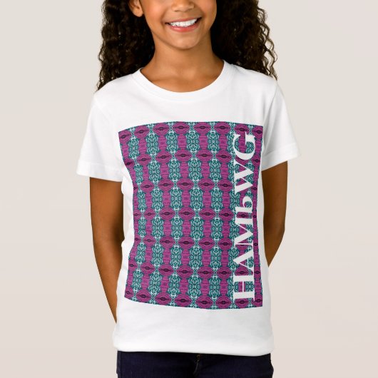 HAMbWG – 女子Tシャツ – 紫ティール（緑がかった色） Tシャツ (正面)