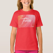 HAMbWG – 子供のTシャツ – オレンジピンク Tシャツ (正面)