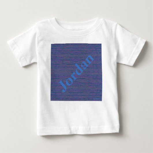 HAMbWG – 子供のTシャツ – パープルミックスwロゴ ベビーTシャツ (正面)