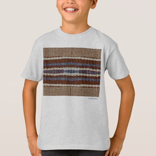 HAMbWG – 子供のTシャツ – Hipster Brown Blue Tシャツ (正面)