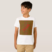 HAMbWG – 子供用シートシャツ – 赤ミックスウィロゴ Tシャツ (正面フル)
