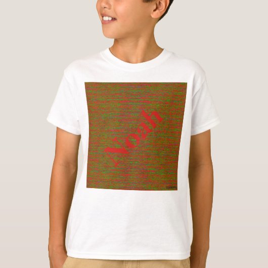 HAMbWG – 子供用シートシャツ – 赤ミックスウィロゴ Tシャツ (正面)