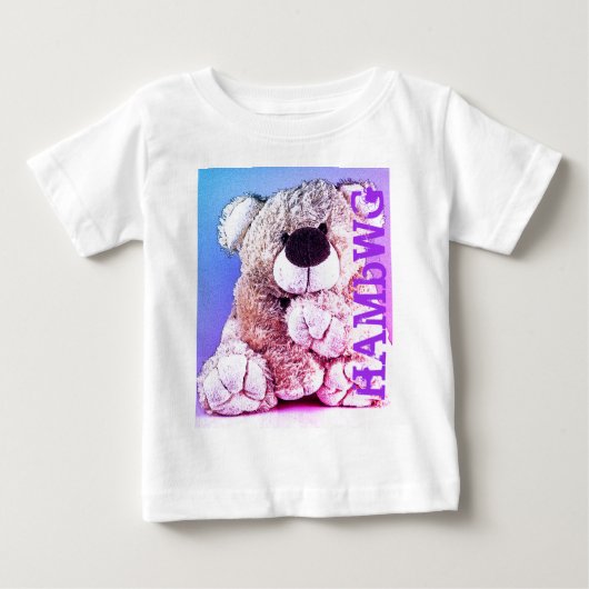 HAMbWG - 子供用Tシャツ - テディベア ベビーTシャツ (正面)