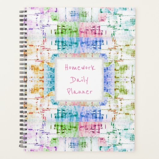 HAMbWG – 宿題デイリープランナー – 混色 プランナー手帳 (正面)