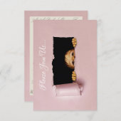 HAMbWG -招待状- Peek-A-Booベビー 招待状 (正面/裏面)