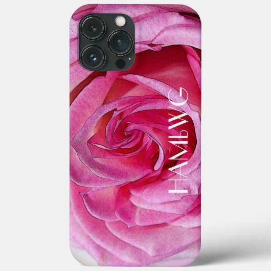HAMbWG – 携帯電話ケース – ピンクローズ Case-Mate iPhoneケース (裏面)