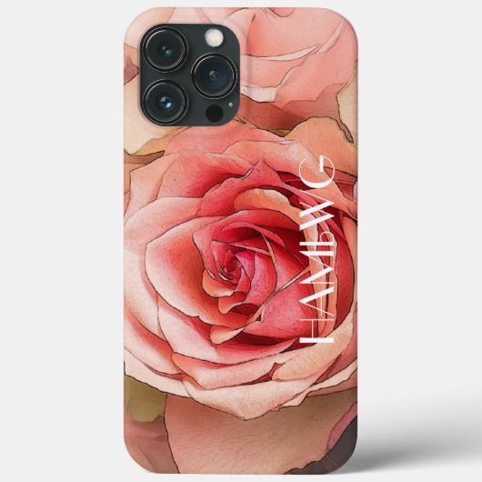 HAMbWG – 携帯電話ケース – ピーチバラ Case-Mate iPhoneケース (裏面)