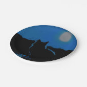 HAMbWG -紙プレート- Blue Cat and Moon ペーパープレート (アングル)