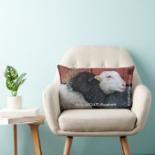 HAMbWG – 腰枕 – 黒い羊の白い羊 ランバークッション (椅子)