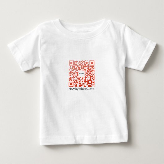 HAMbWG Romper 6色 – QRコードR ベビーTシャツ (正面)