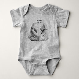 HAMbWG - TシャツまたはスナップTテディベア ベビーボディスーツ