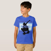 HAMbWG - Tシャツ – ムーンライトスケートボーダー (正面フル)