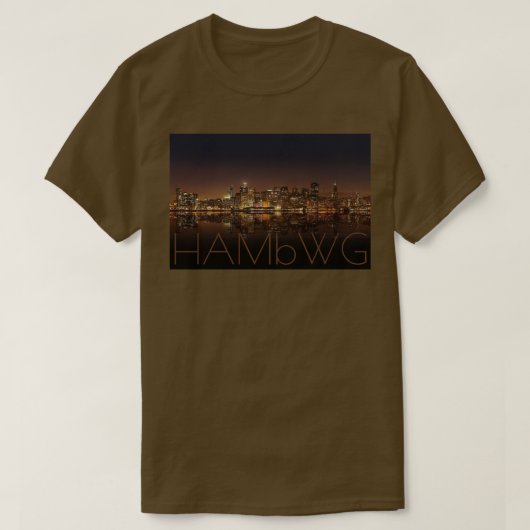 HAMbWG - Tシャツ - 都市 リフレクション 010417 1123A (デザイン正面)