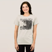 HAMbWG - Tシャツ – HAMbWG B W顔wロゴ2 (正面全面)