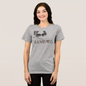 HAMbWG - Tシャツ – HAMbWG B W顔wロゴ4 (正面全面)