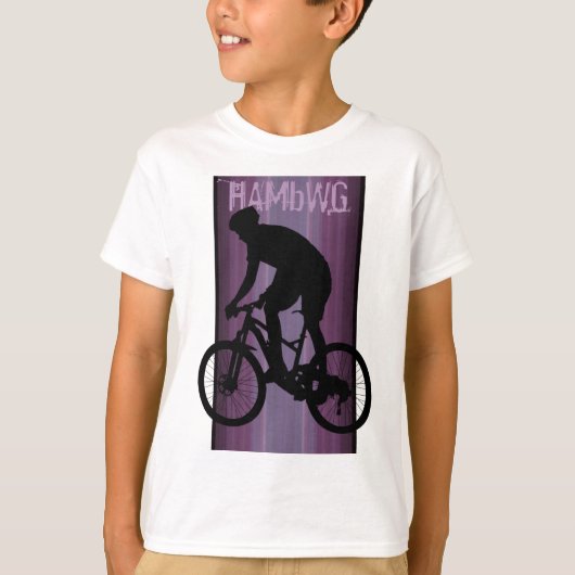 HAMbWG - Tシャツ – Raspberry Bike Rider (正面)