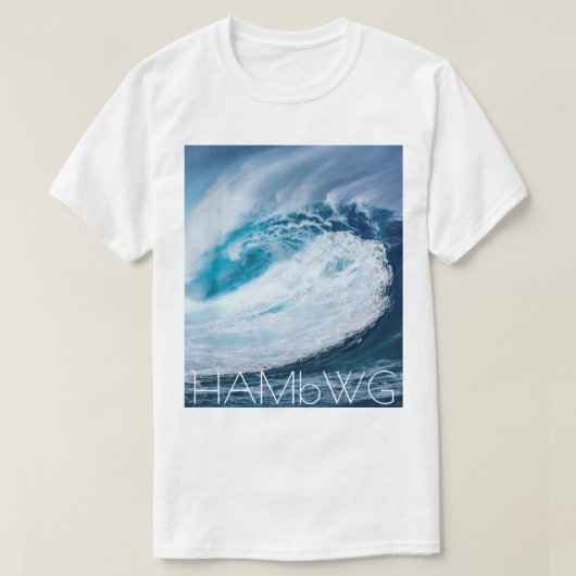 HAMbWG - Tシャツ – Wave (デザイン正面)
