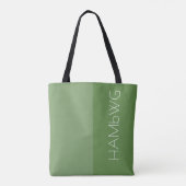 HAMbWG - Tote Bag- Jade/Jade w HAMbWGロゴ トートバッグ (裏面)