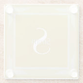 HAMbWG - Two Tone Monogram Glass Coaster ガラスコースター (裏面)