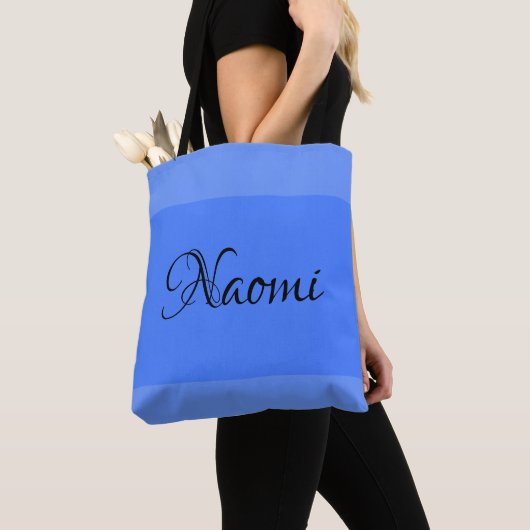 HAMbWG - Two Tone Tote Bag – 任意の色、あなたの名前 トートバッグ (クローズアップ)