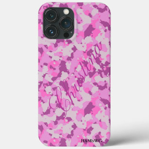 HAMbWG Xtreme電話ケース – ピンクピンクカモフラージュ iPhone 13 Pro Maxケース
