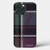 HAMbWG Xtreme Phone Case – ソフトアメジストプレイド Case-Mate iPhoneケース (裏面)