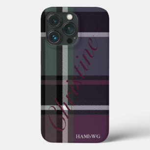 HAMbWG Xtreme Phone Case – ソフトアメジストプレイド iPhone 13 Proケース