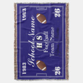 HAMbyWGカスタマイズ可能サッカー スローブランケット (正面縦)