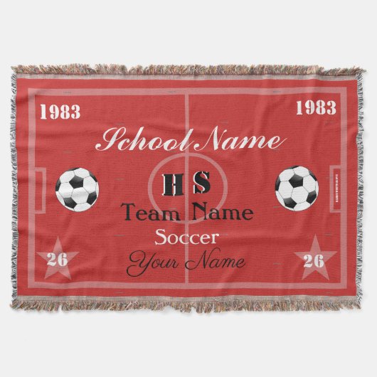 HAMbyWGサッカーチーム スローブランケット (正面)