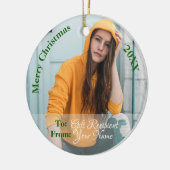 HAMbyWGスクエアオーナメントグリーンバラ セラミックオーナメント (左)