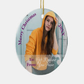 HAMbyWGスクエアオーナメント – バイオレットバラ セラミックオーナメント (右)