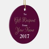 HAMbyWGスクエアオーナメント – ラズベリー絵を描バラ セラミックオーナメント (右)