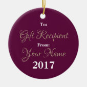 HAMbyWGスクエアオーナメント – ラズベリー絵を描バラ セラミックオーナメント (正面)