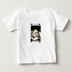 HAMbyWGトドラーラッフルティー – ハートスロブT ベビーTシャツ