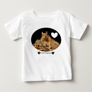 HAMbyWGトドラーラッフルティー – リスB W&バー ベビーTシャツ